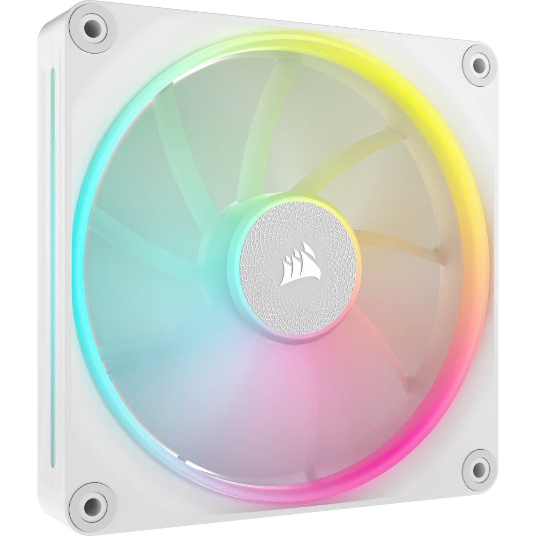 Corsair Lx RGB Series; Icue Link LX140 RGB White; 140MM Fan; Dual Pack; Icue Link System Hub Included image 2