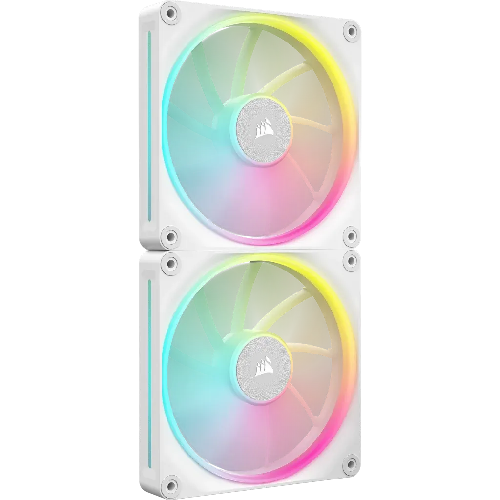 Corsair Lx RGB Series; Icue Link LX140 RGB White; 140MM Fan; Dual Pack; Icue Link System Hub Included image 3
