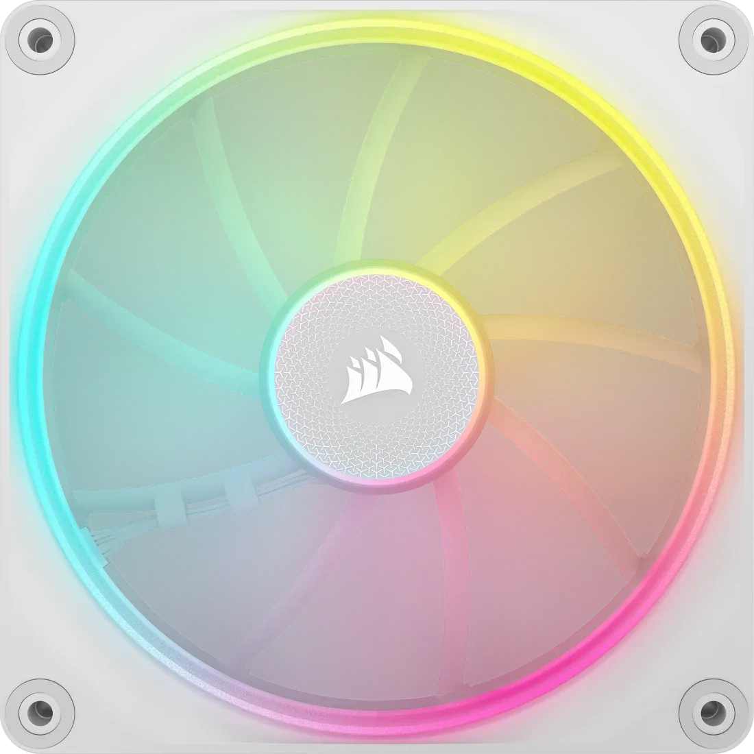 Corsair Lx RGB Series; Icue Link LX140 RGB White; 140MM Fan; Dual Pack; Icue Link System Hub Included image 4