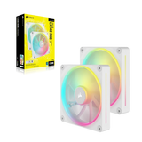 Corsair Lx RGB Series; Icue Link LX140 RGB White; 140MM Fan; Dual Pack; Icue Link System Hub Included image 5