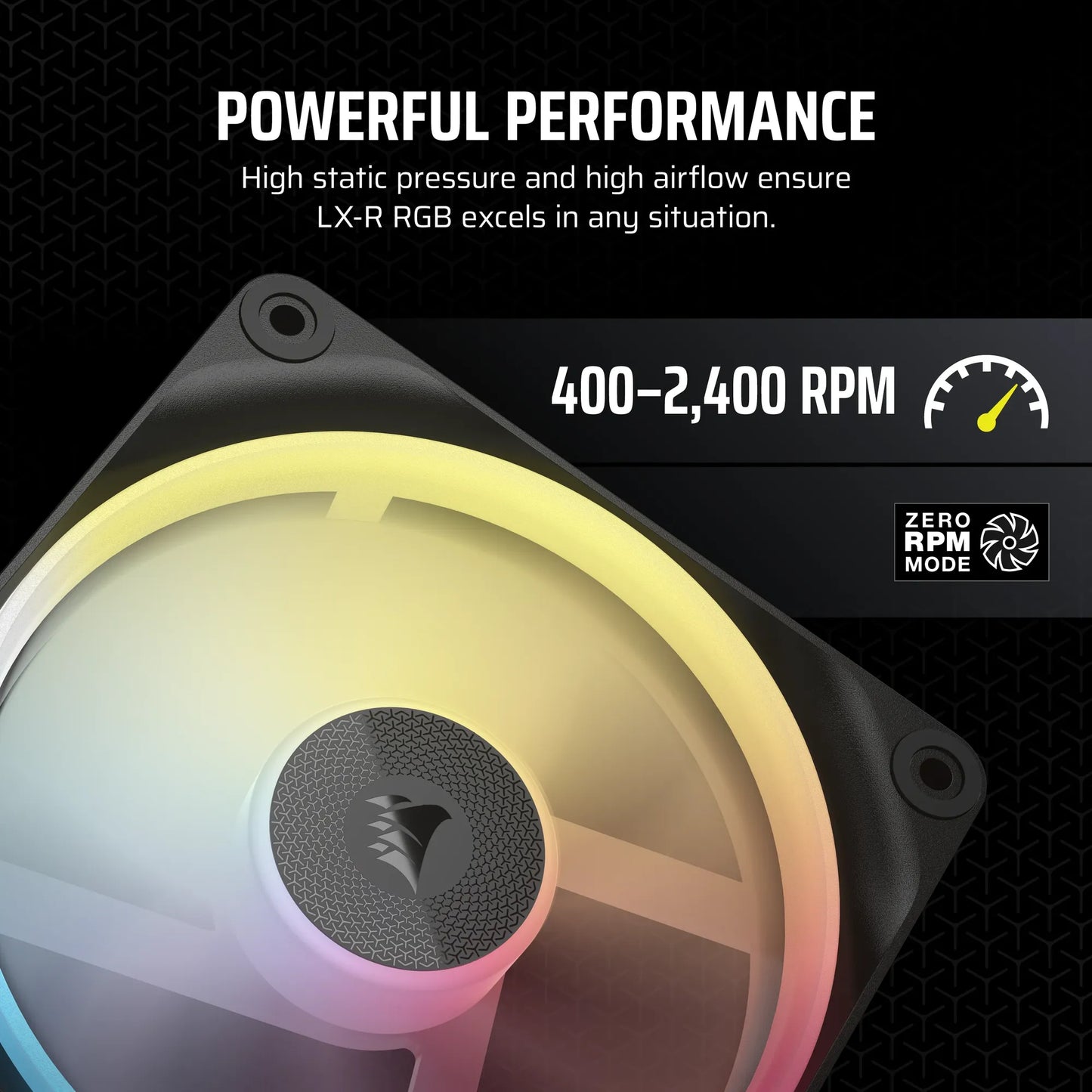 Corsair Lx-R RGB Series; Icue Link LX120-R RGB; 120MM RGB Fan; Single Fan. image 2