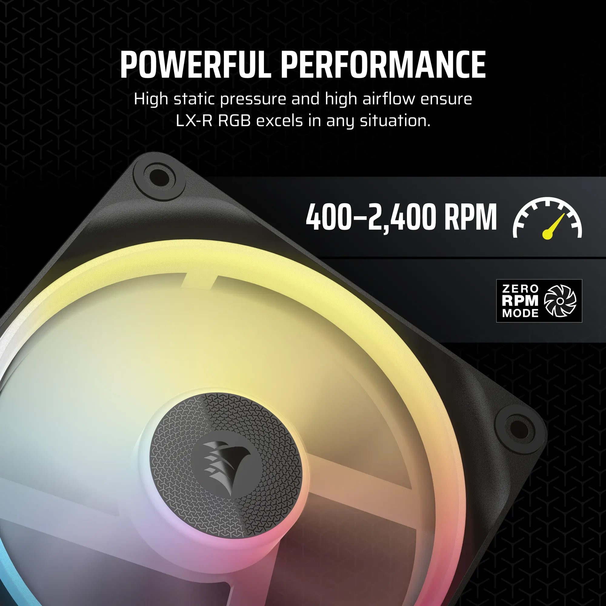 Corsair Lx-R RGB Series; Icue Link LX120-R RGB; 120MM RGB Fan; Single Fan. image 2