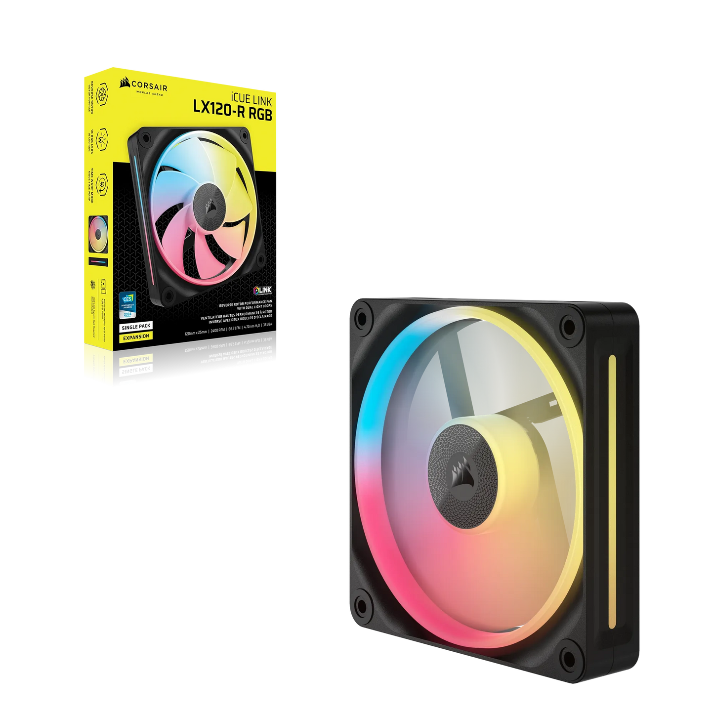 Corsair Lx-R RGB Series; Icue Link LX120-R RGB; 120MM RGB Fan; Single Fan. image 5