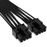 Corsair Premium Individually Sleeved 12+4PIN PCIE Gen 5 12V-2X6 600W Cable; Type 4; Black.