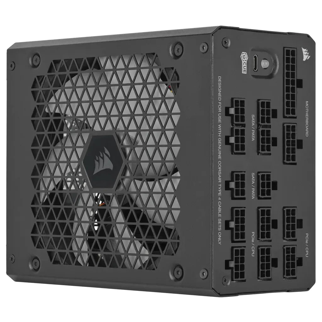 Corsair HX1000I — 1000 Watt 80 Plus® Platinum; 10YR WARRANTY;ATX(1);EPS (3);PCI-E (4);4-PIN Peripheral (8);SATA (8);12VHPWR (1) image 4
