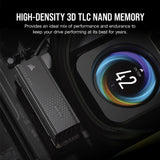 Corsair MP700 Pro 2TB M.2 NVME PCIE Gen. 5 X4 SSD With Cooler; Read Up To 12 400MB/S; Write Up To 11 800MB/S image 5