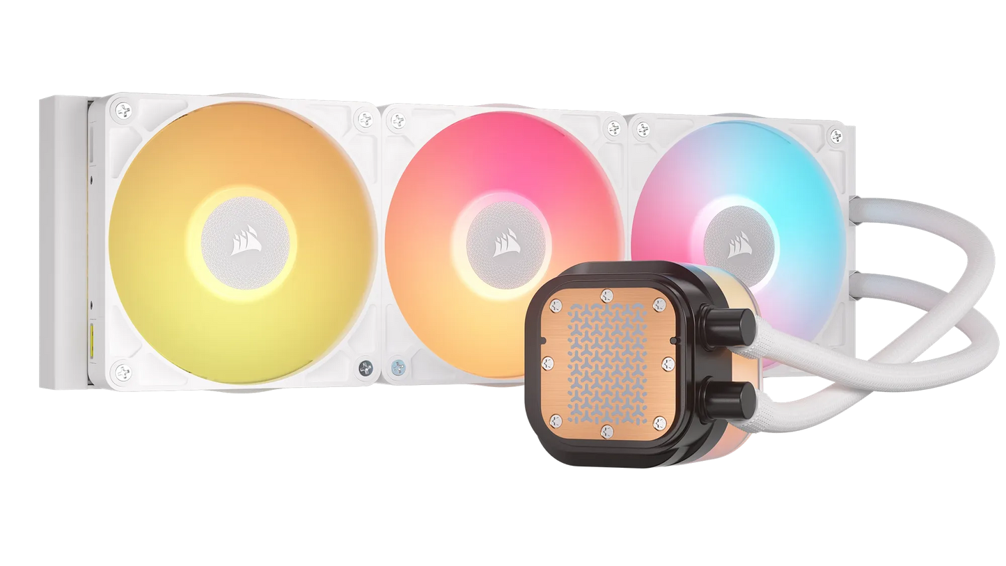 Corsair Icue Link Titan 360 Rx Lcd Liquid CPU Cooler White – RX120 RGB Fans – Fits INTEL® Lga 1851/1700; AMD® AM5/AM4. image 2
