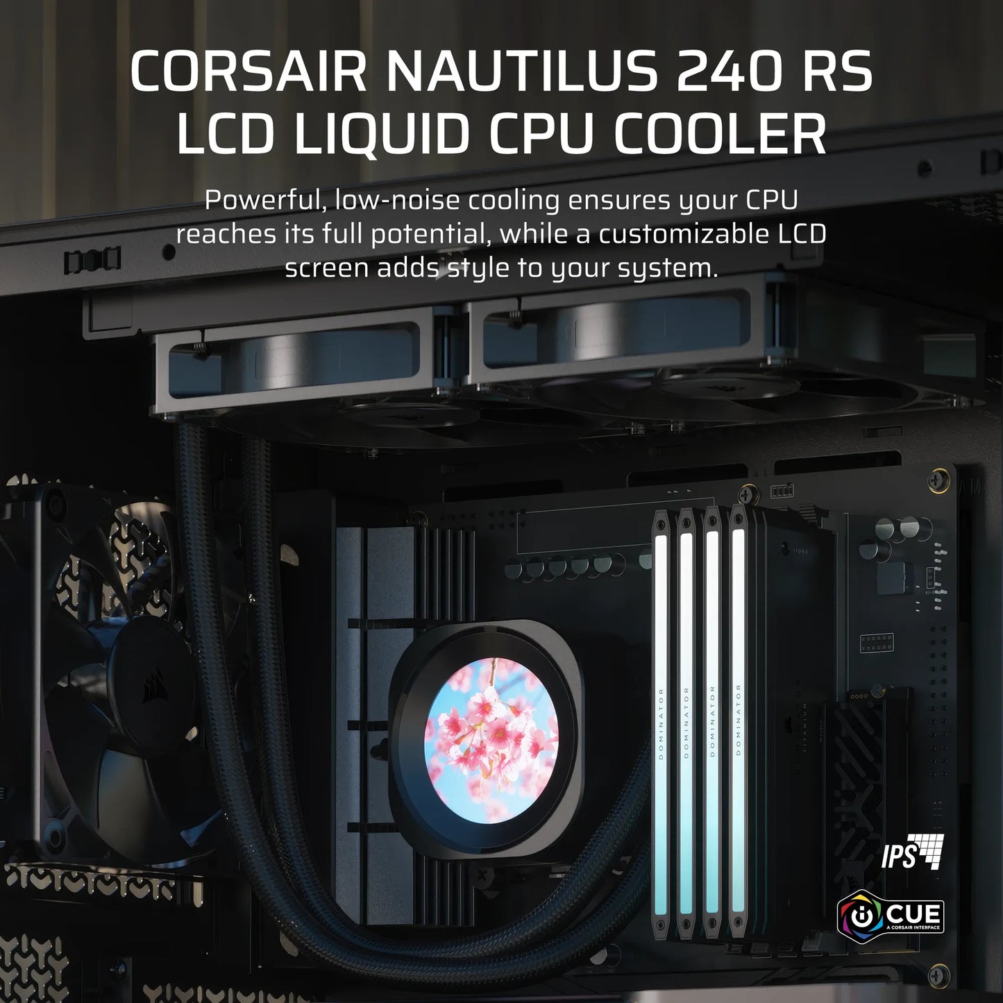 Corsair Nautilus 240 RS Lcd Liquid CPU Cooler – 2.1'''' IPS Lcd Screen – RS120 Fans – 240 MM Radiator – Lga 1851/1700; AMD® AM5/AM4 - image 4