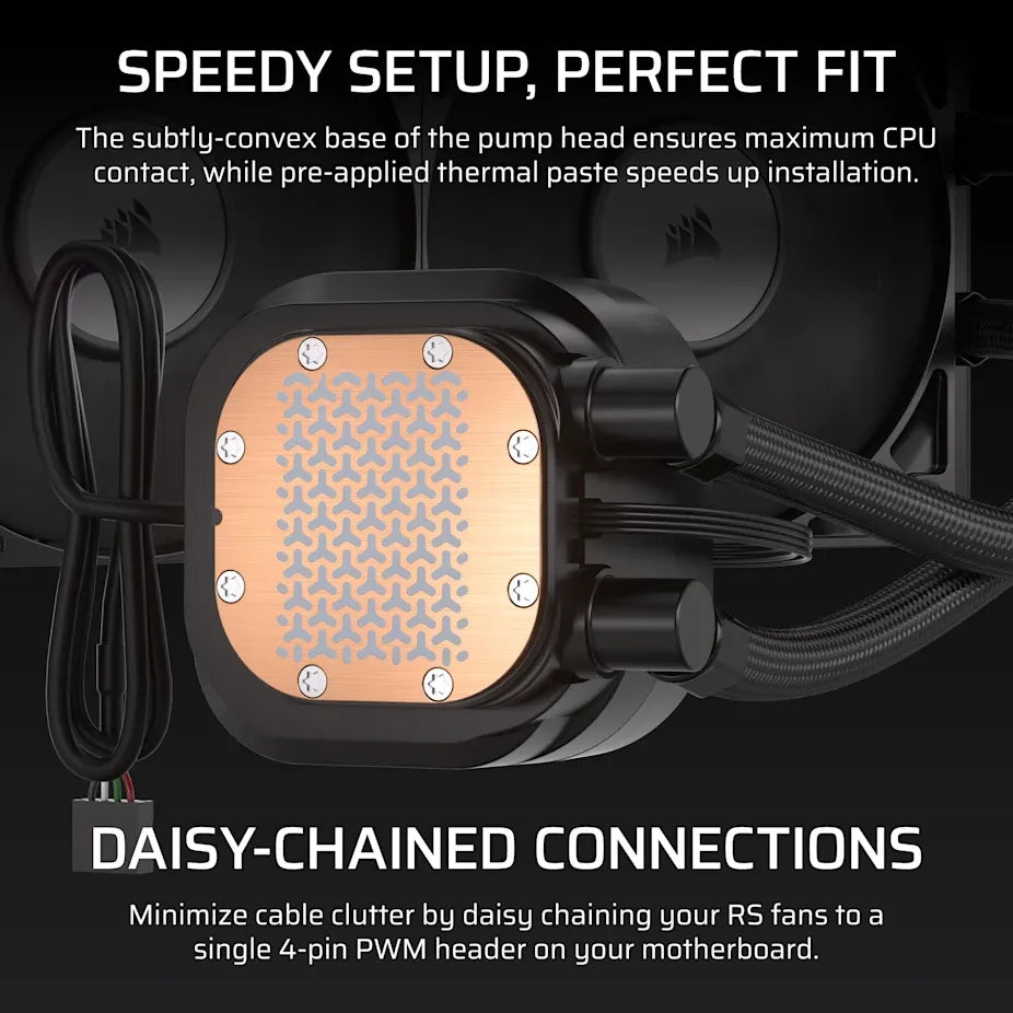 Corsair Nautilus 360 RS Lcd Liquid CPU Cooler – 2.1 IPS Lcd Screen RS120 Fans 360 MM Radiator Lga 1851/1700 AMD® AM5/AM4