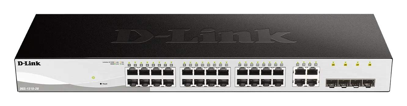 D-Link Consumer D-Link 28-PORT Gigabit Smart Managed Switch; 24 Port 10/100/1000BASE-T Ports + 4 Sfp Ports image 4