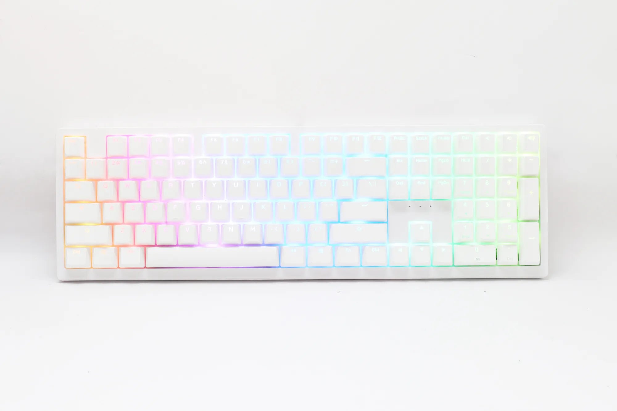Rct PC Ducky Keyboard Zero 6108 100% Mechanical Wireless Keyboard; RGB; USB 2.0 / 2.4GHZ / BT White Cherry MX2A Brown Switches. image 3