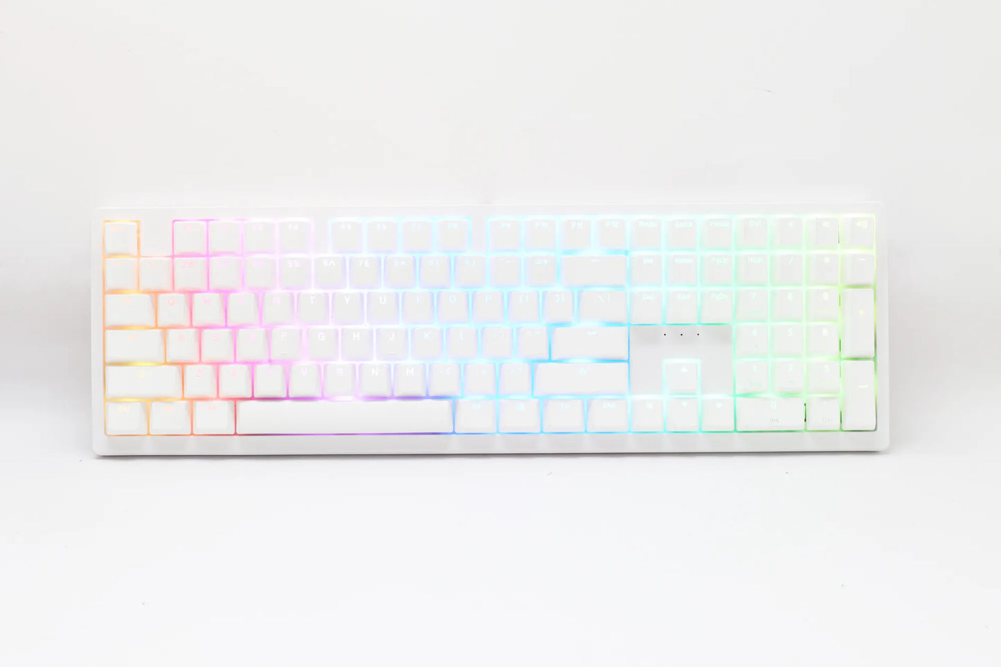 Rct PC Ducky Keyboard Zero 6108 100% Mechanical Wireless Keyboard; RGB; USB 2.0 / 2.4GHZ / BT White Cherry MX2A Brown Switches. image 3