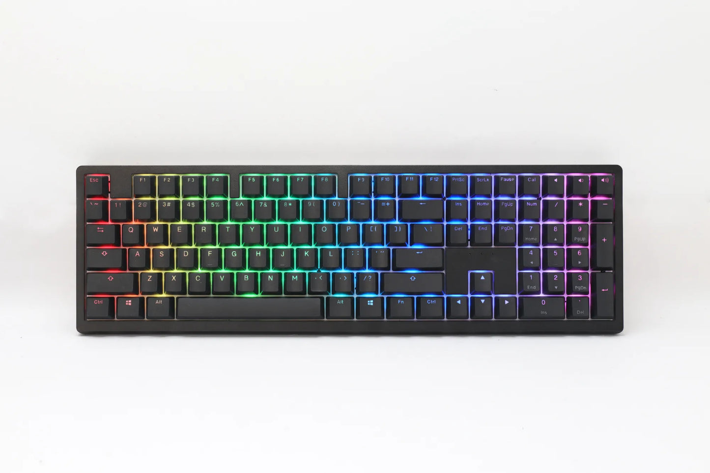 Rct PC Ducky Keyboard Zero 6108 100% Mechanical Wireless Keyboard; RGB; USB 2.0 / 2.4GHZ / BT Cherry MX2A Blue Switches.