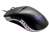 Aerocool Ducky Mouse Feather Black And White Huano Blue Switches; Pixart Sensor; 16000 DPI.