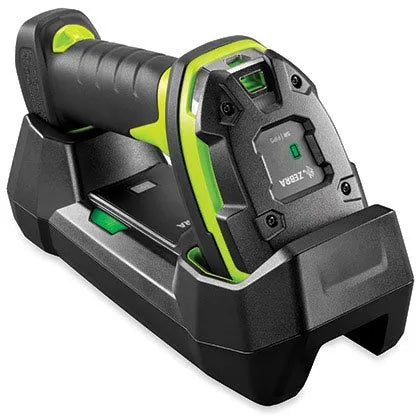 Zebra Scanner DS3678-SR Rugged Green Std Cradle USB (noline Cord) Kit: DS3678-SR0F003VZWW; CBA-U42-S07PAR Shielded USB Cable (su image 2
