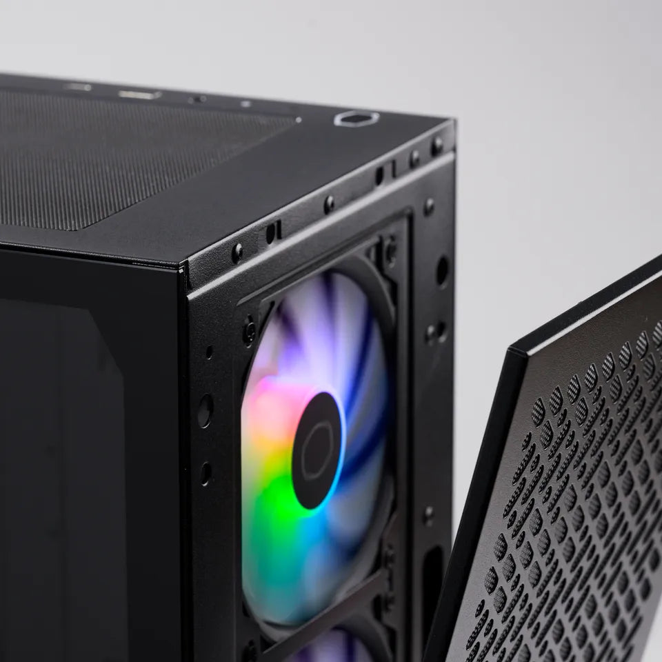 Cooler Master Masterbox Elite 302 Mirco-Atx Airflow PC With Pre-Installed 3X 120MM RGB Fans Case