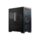 Cooler Master Masterbox Elite 302 Mirco-Atx Airflow PC With Pre-Installed 3X 120MM RGB Fans Case image 2
