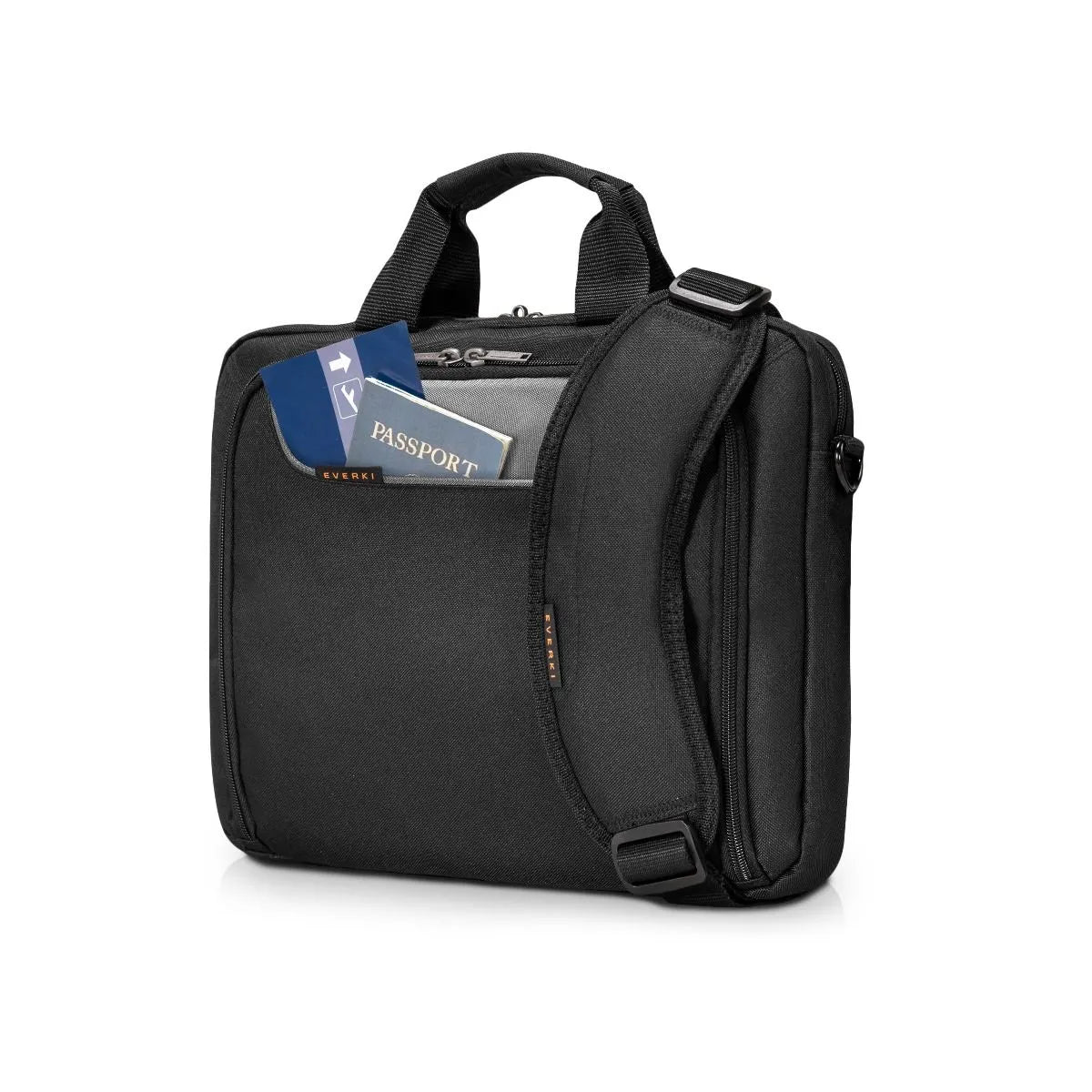 Everki Advance Briefcase | Fits Up To 14 Inch Laptops | Eco-Friendly | Trolley Handle Pass-Through image 5