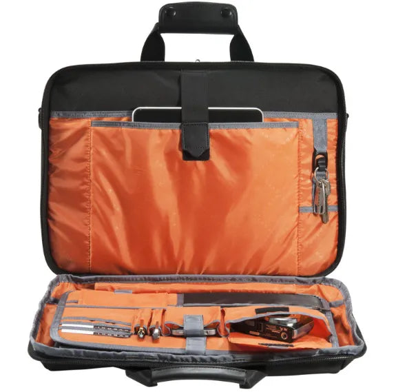 Everki Versa Briefcase | Fits Up To 17.3 Inch Laptops | Files And Documents Compartment | Leather Handles And Accents image 3