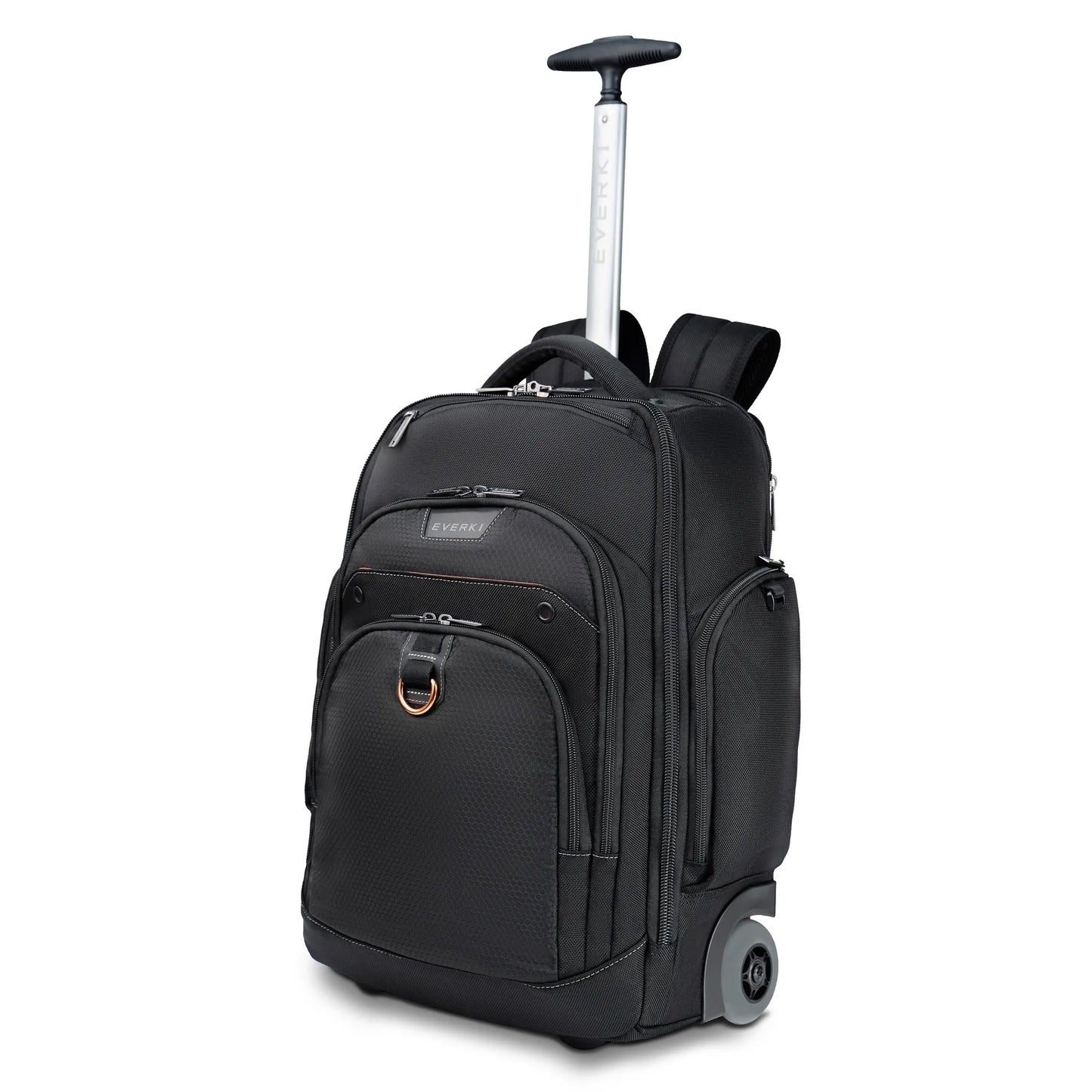 Everki Atlas 2 Trolley Backpack | Fits Up To 17.3 Inch Laptops | Grey Wheels | Eco-Friendly | Rfid-Safe Pocket | Spacious