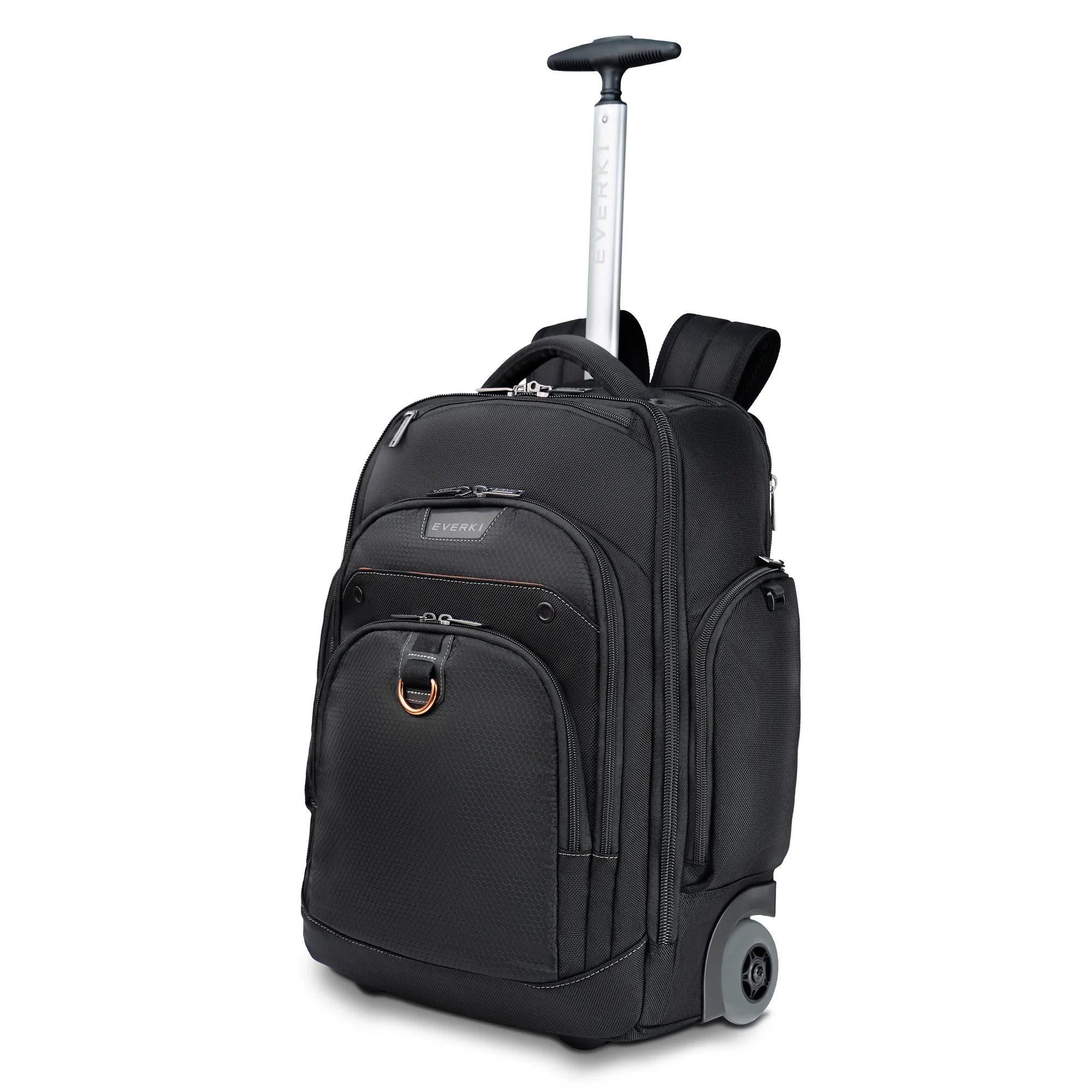 Everki Atlas 2 Trolley Backpack | Fits Up To 17.3 Inch Laptops | Grey Wheels | Eco-Friendly | Rfid-Safe Pocket | Spacious
