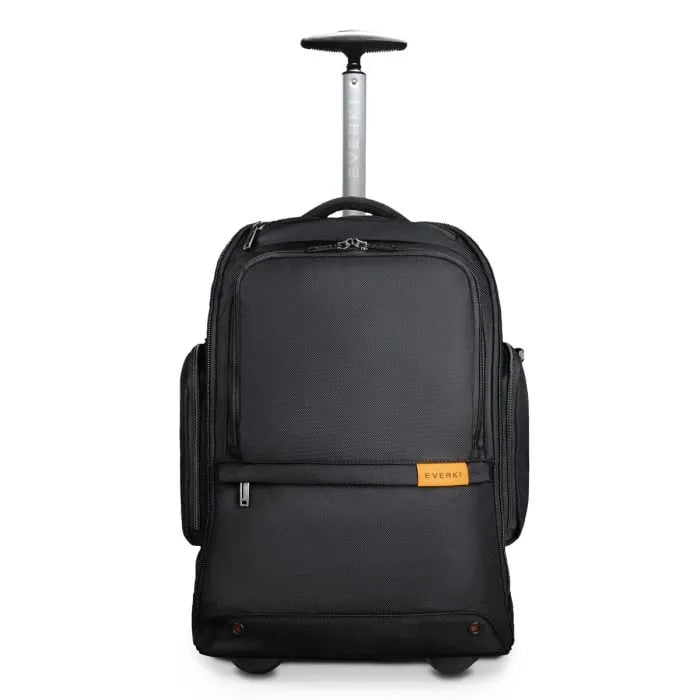Everki Trolley Backpack | Fits Up To 15.6 Laptops | Hidden Padded Shoulder Straps | Eco-Friendly | Spacious | Wheel Cover