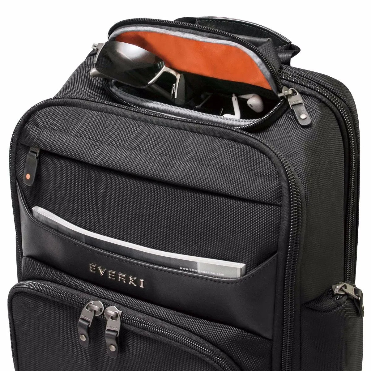 Everki Onyx Backpack | Fits Up To 15.6 Inch Laptops | Black | Discreet Rfid-Safe Pocket | Travel Friendly | Opens 180° image 5