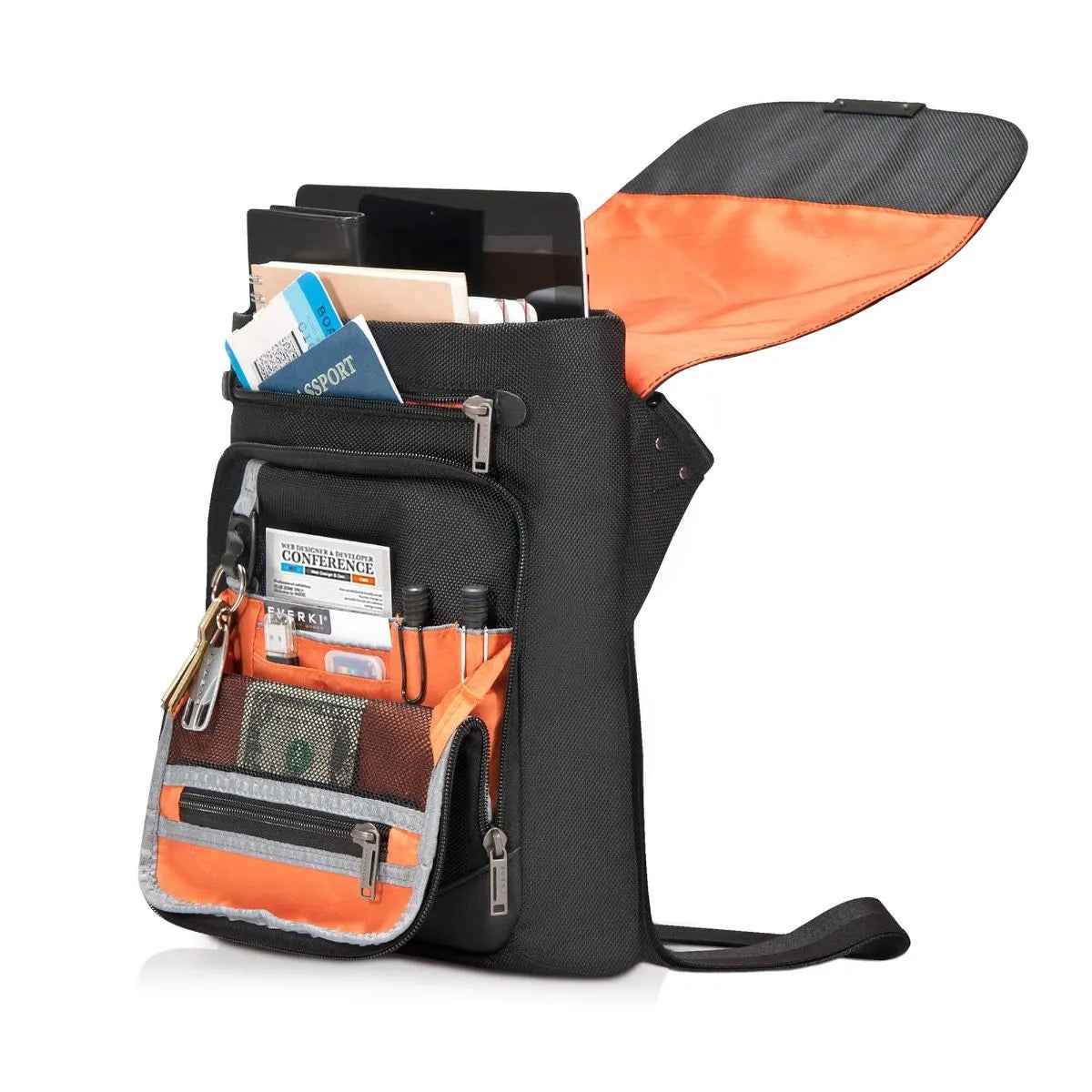 Everki Venue Xl Messenger | Fits Up To 12 Inch Devices | Rfid-Safe Pocket | Easy Access Phone Pocket | Leather Accents image 5