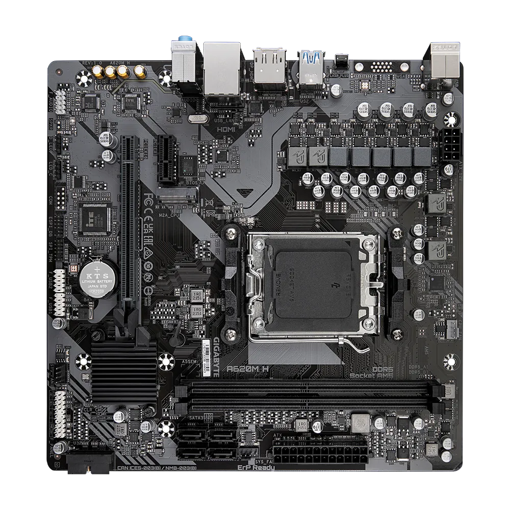 Gigabyte AMD A620 Chipset For AMD AM5; 2X Dual DDR5; 1X M2; HDMI; DP; MATX. image 3