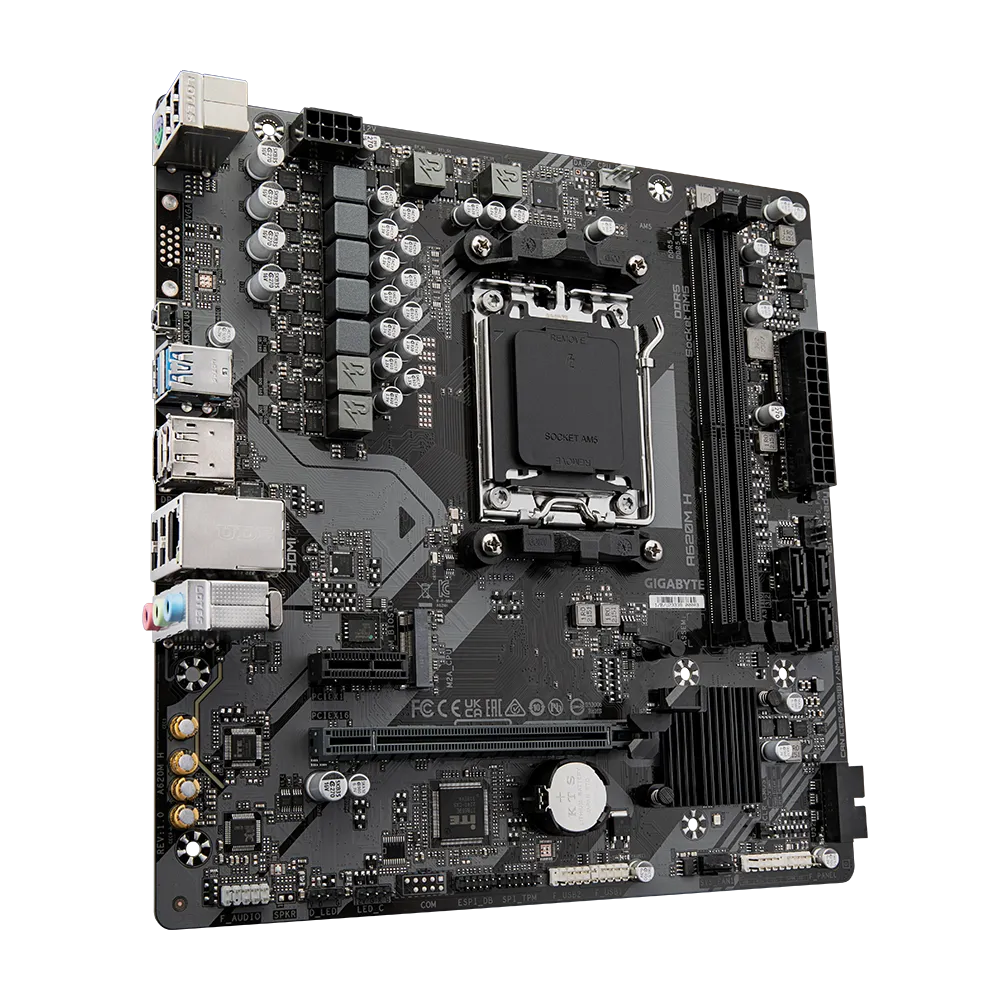 Gigabyte AMD A620 Chipset For AMD AM5; 2X Dual DDR5; 1X M2; HDMI; DP; MATX. image 4