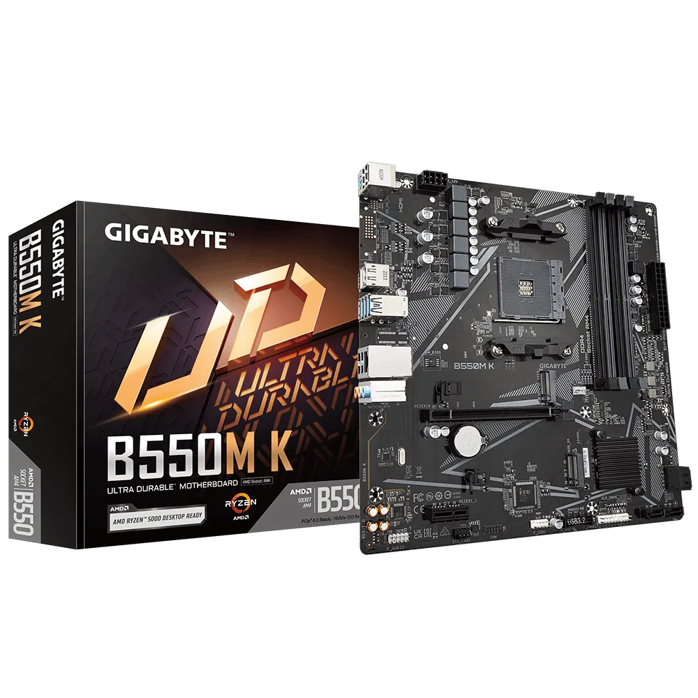 Gigabyte AMD B550 Chipset For AMD AM4; 4X Dual DDR4; 2X M2; HDMI; DP; MATX image 4