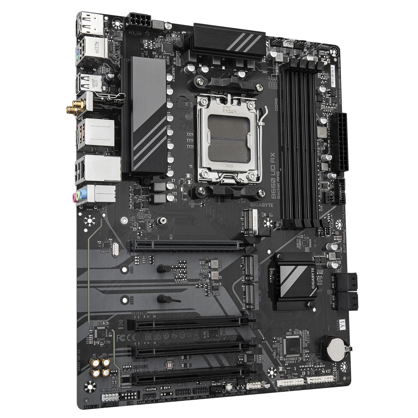 Gigabyte AMD B650 Ud For AMD AM5; 4X Dual DDR5; 3X M2; HDMI; DP. image 3
