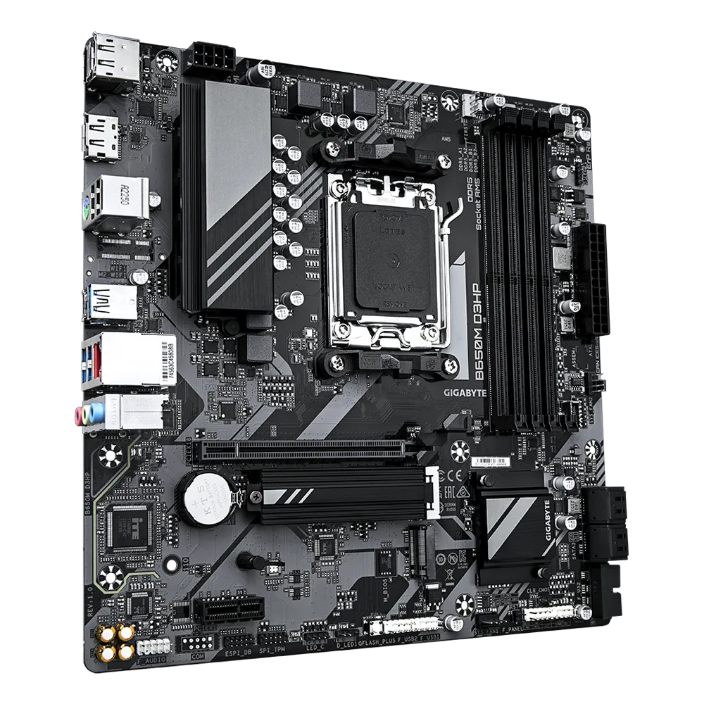 Gigabyte AMD B650 Chipset For AMD AM5; 4X Dual DDR5; 2X M2; 1X HDMI 2X DP image 2
