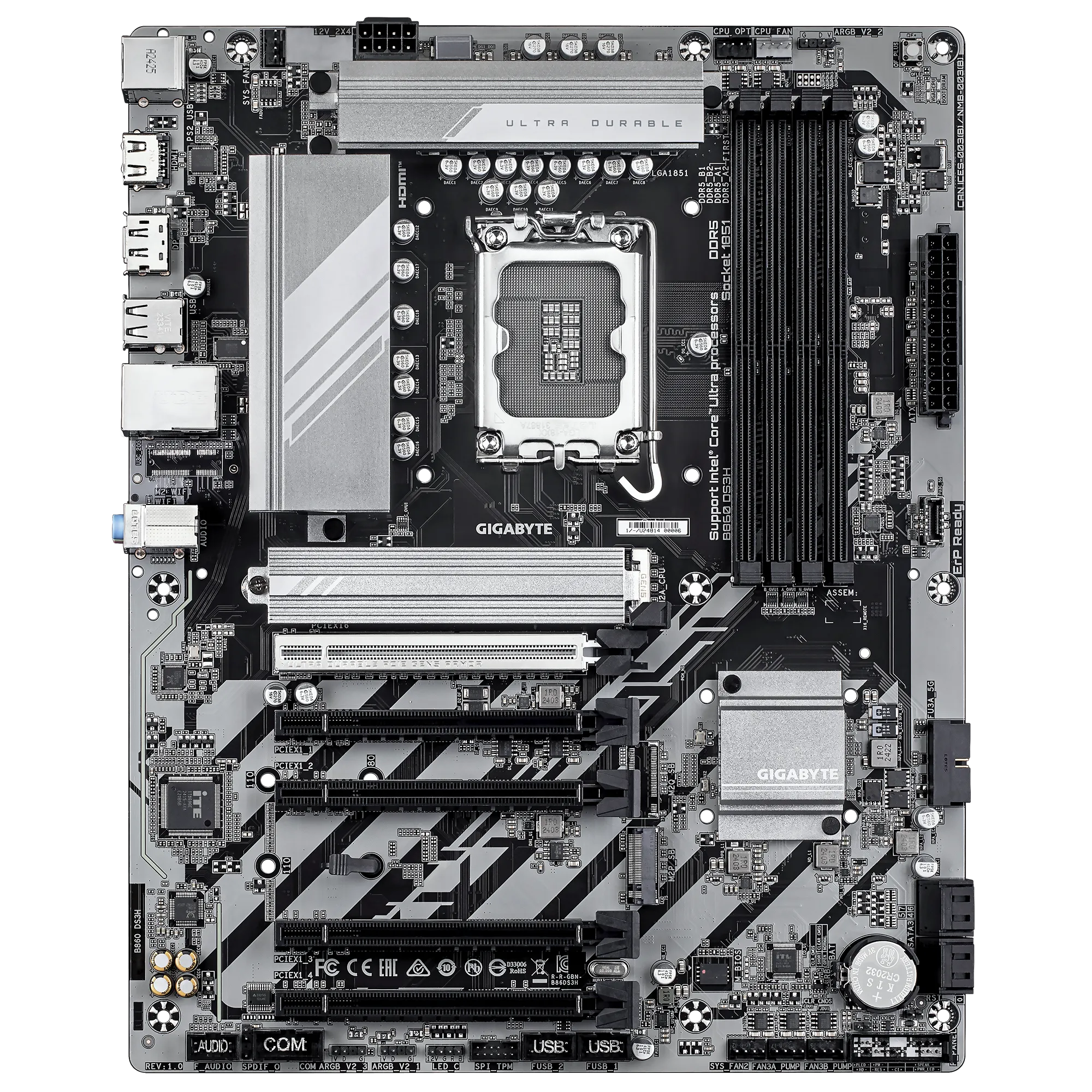 Gigabyte INTEL® B860 Chipset For Lga 1851; 4X DDR5; 2X M2; Hdmi/Dp ; ATX image 2