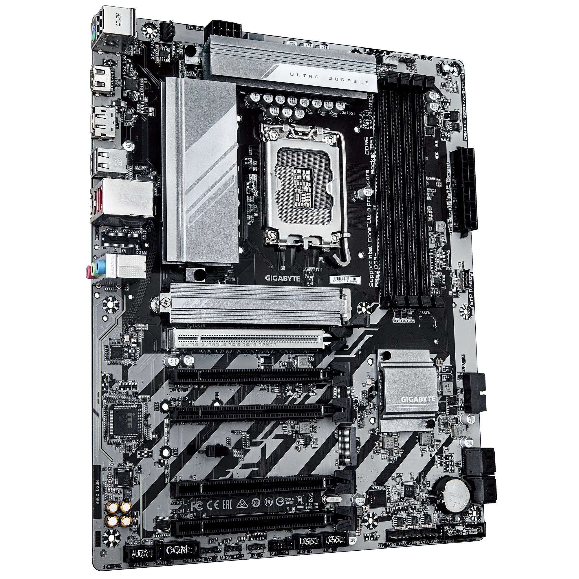 Gigabyte INTEL® B860 Chipset For Lga 1851; 4X DDR5; 2X M2; Hdmi/Dp ; ATX image 3