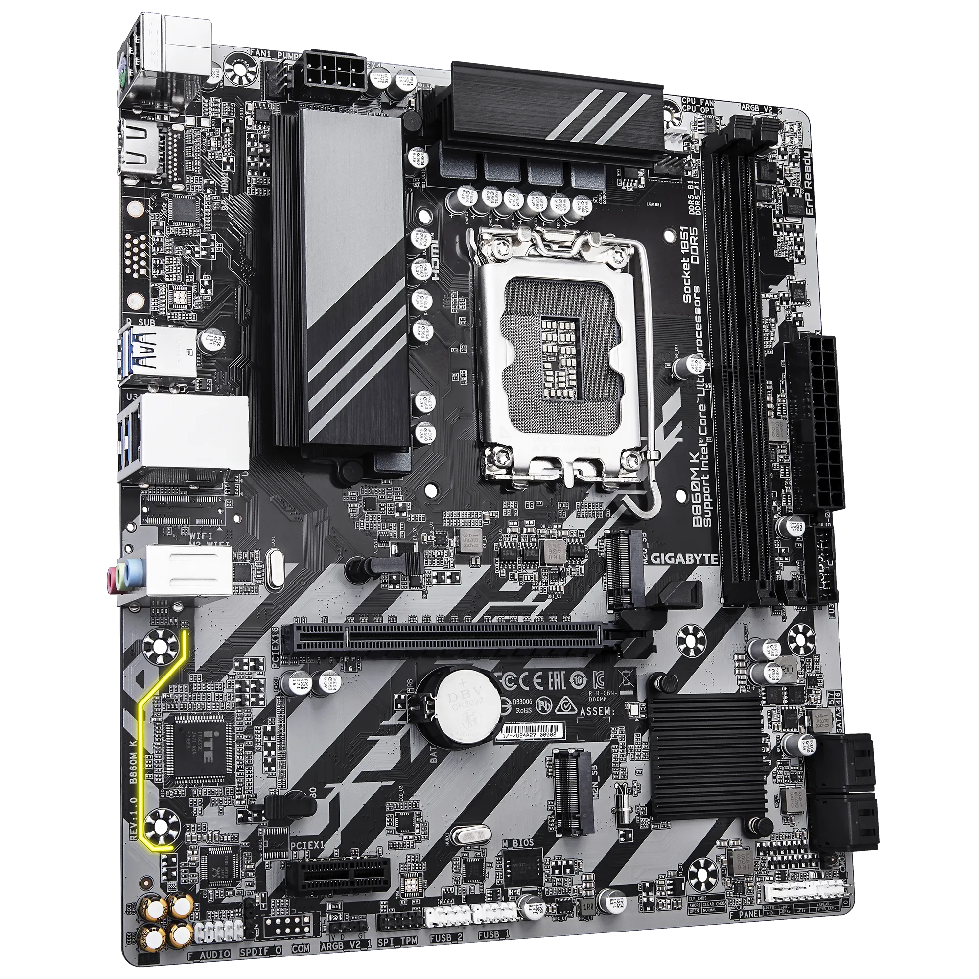 Gigabyte INTEL® B860 Chipset For Lga 1851; 2X DDR5; 2X M2; HDMI; MATX image 3