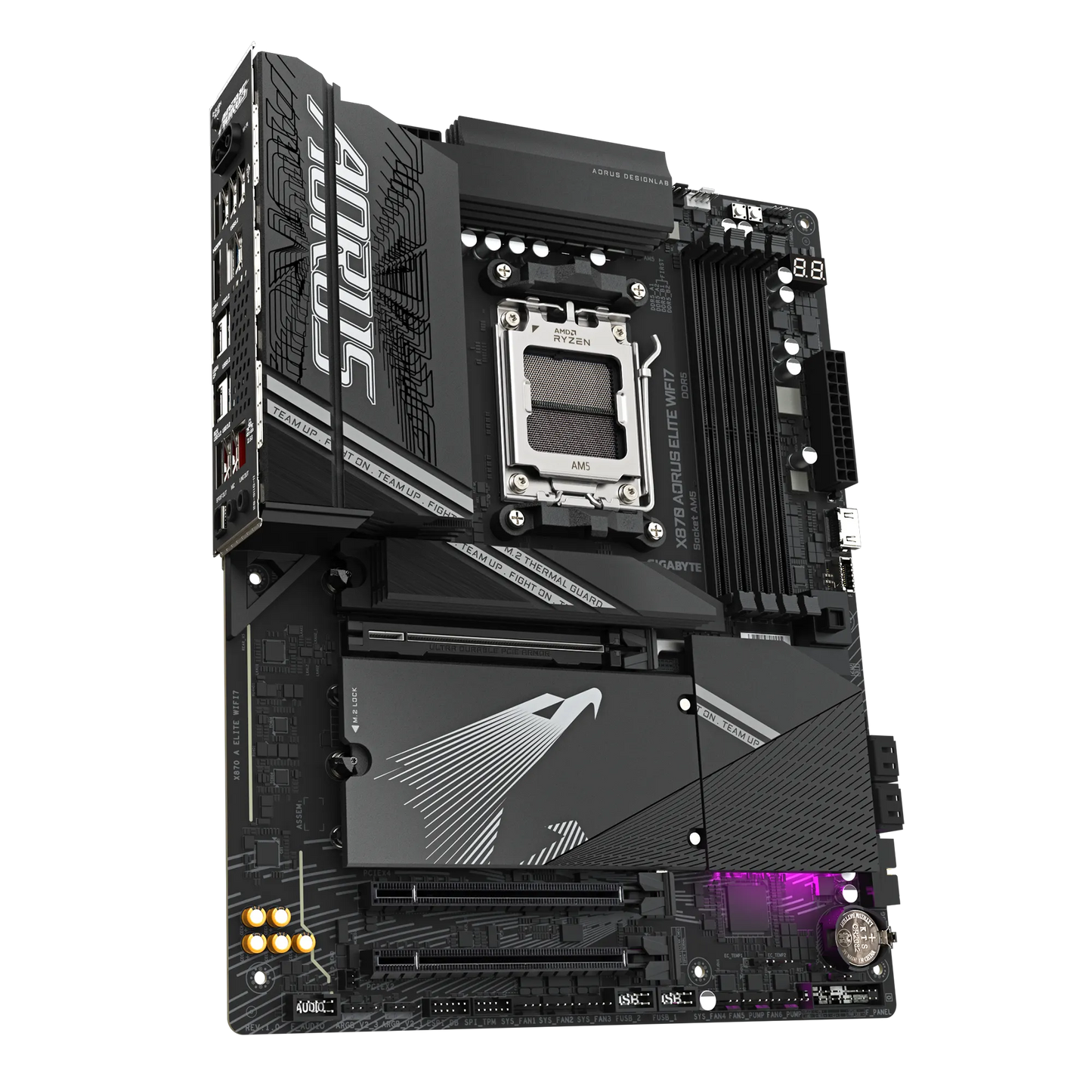 Gigabyte Aorus AMD X870 Chipset For AMD AM5; 4X DDR5; 4X M2; 2X HDMI (1X FRONT)/2 X USB4® USB Type-C®; ATX. image 3