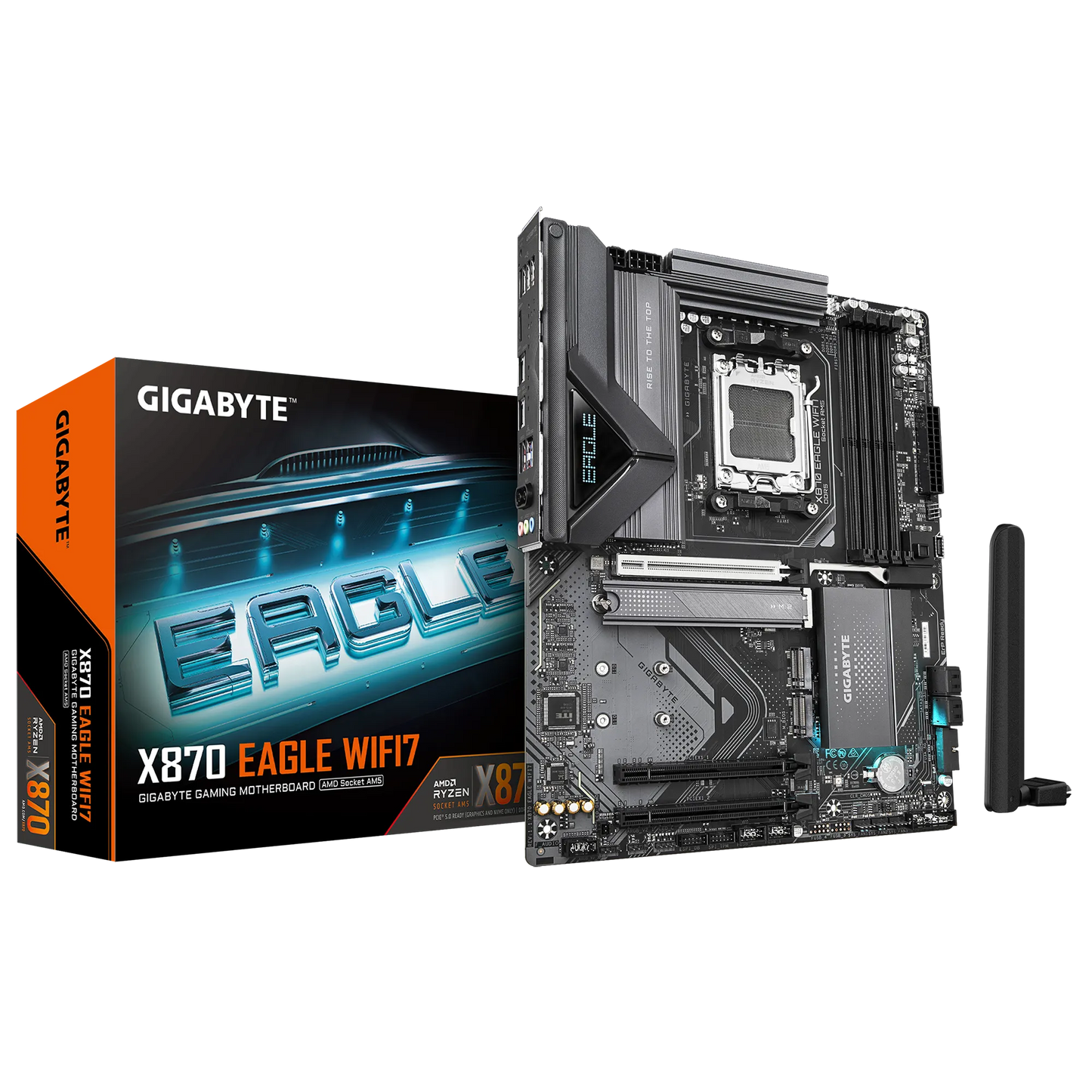 Gigabyte AMD X870 Chipset For AMD AM5; 4X DDR5; 3X M2; HDMI/2 X USB4® USB Type-C®; ATX.