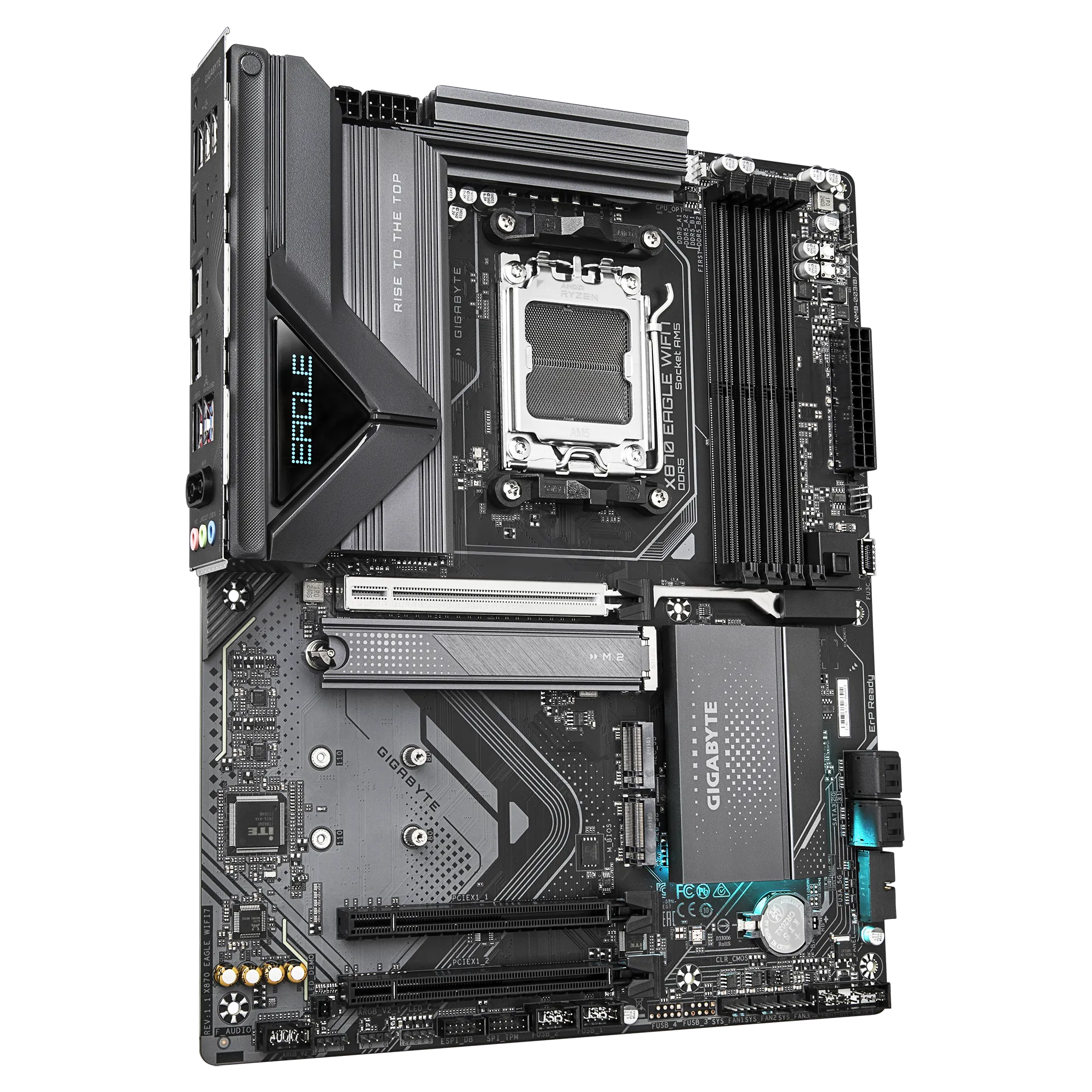 Gigabyte AMD X870 Chipset For AMD AM5; 4X DDR5; 3X M2; HDMI/2 X USB4® USB Type-C®; ATX. image 3