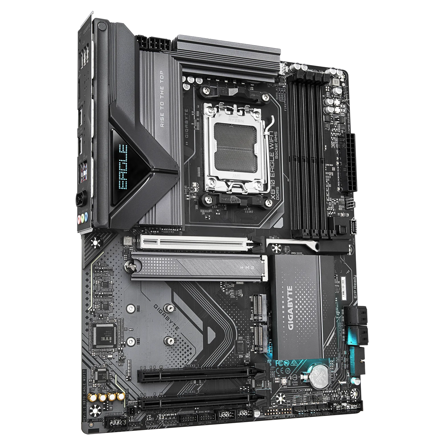 Gigabyte AMD X870 Chipset For AMD AM5; 4X DDR5; 3X M2; HDMI/2 X USB4® USB Type-C®; ATX. image 3