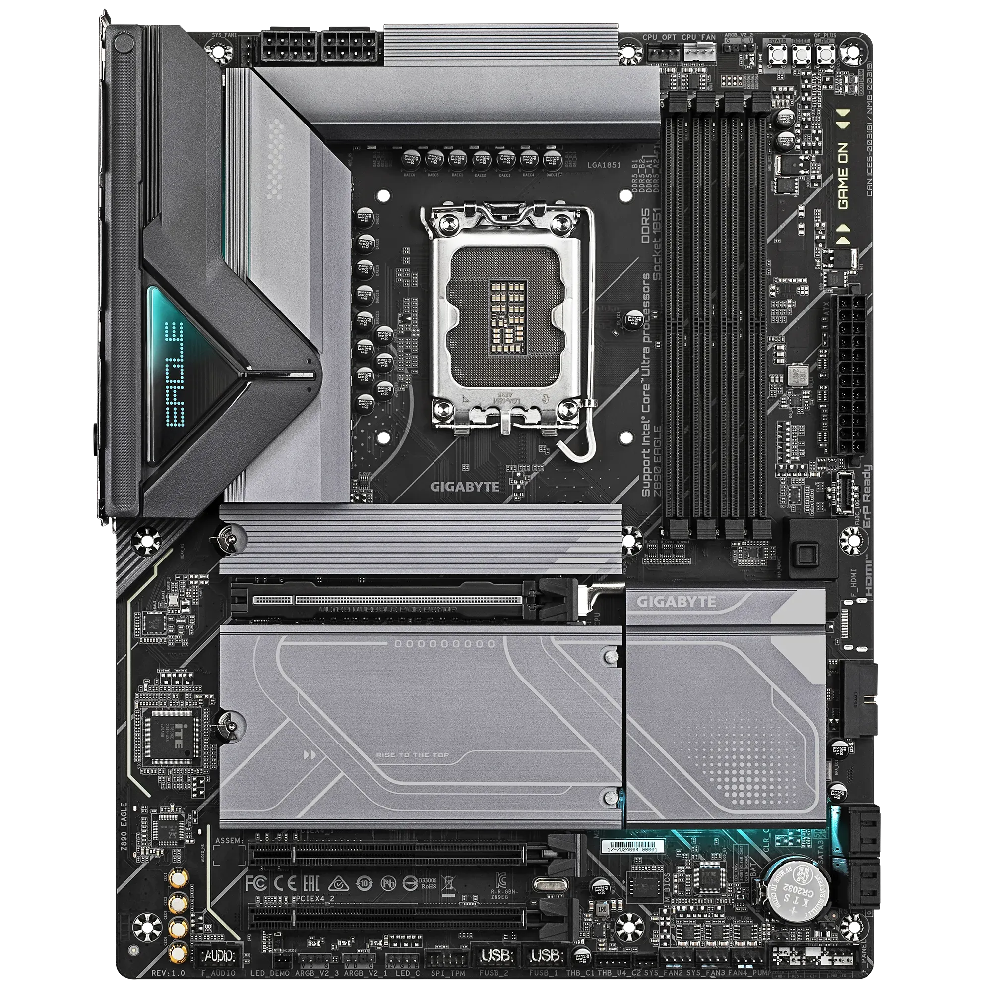 Gigabyte INTEL® Z890 Chipset For Lga 1851; 4X DDR5; 4X M2; USB4® USB Type-C®/Dp; ATX. image 2