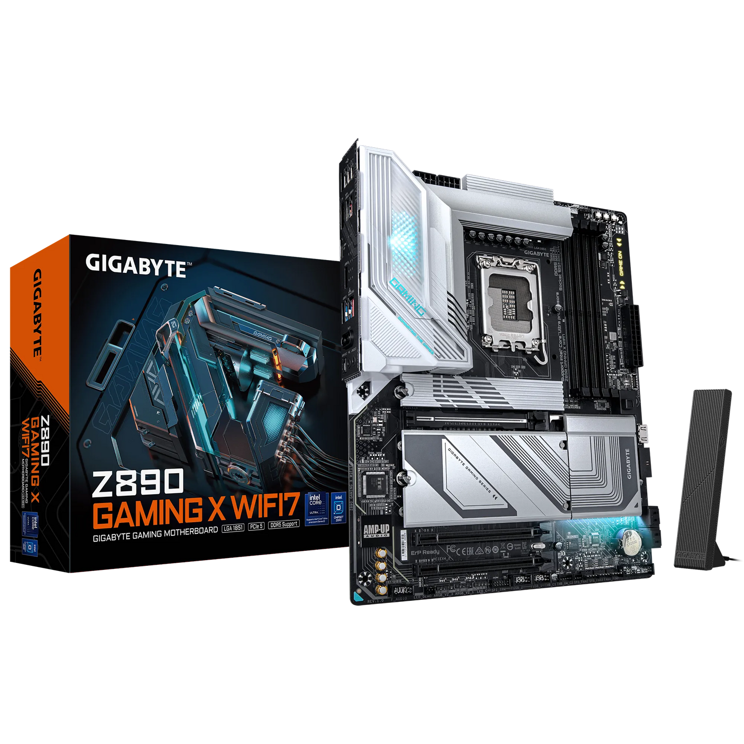 Gigabyte INTEL® Z890 Chipset For Lga 1851; 4X DDR5; 4X M2; USB4® USB Type-C®/Dp/Hdmi (front); ATX.