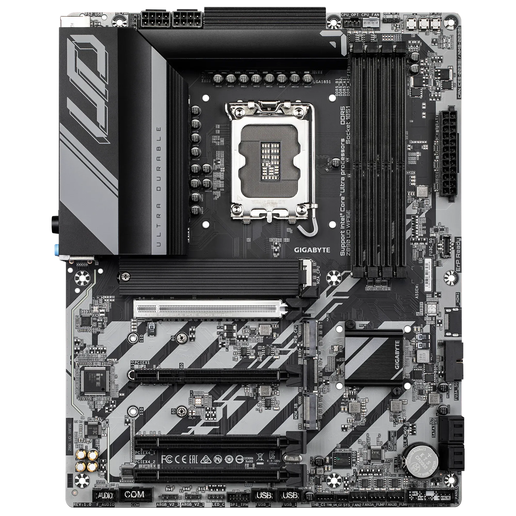 Gigabyte INTEL® Z890 Chipset For Lga 1851; 4X DDR5; 3X M2; USB4® USB Type-C®/Dp; ATX. image 2