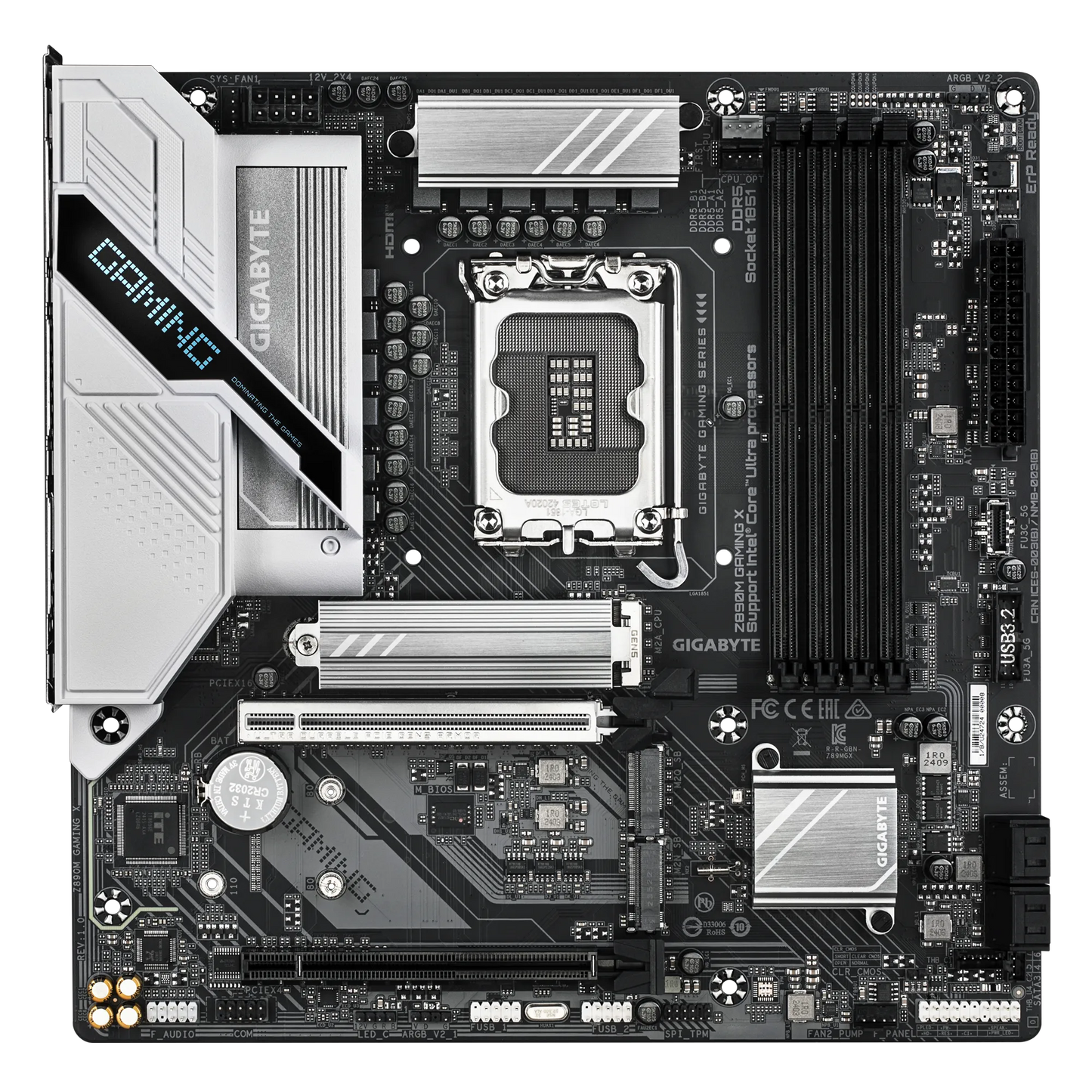Gigabyte INTEL® Z890 Chipset For Lga 1851; 4X DDR5; 3X M2; HDMI/2X DP; MATX. image 2
