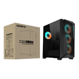 Gigabyte C301 Glass ATX Chassis; 2X 3.5'' | 2X 2.5'' Drive Bays; 360MM Radiator Compatible; 4X 120MM Fan Incl; White image 2