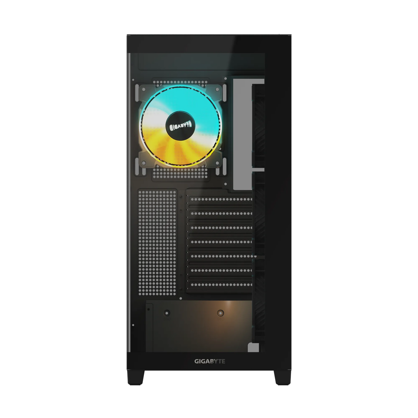 Gigabyte C500 Panoramic Stealth ATX Chassis; 1X 3.5'' | 2X 2.5'' Drive Bays; 360MM Radiator Compatible; 4X 120MM ARGB Fan Incl; image 2