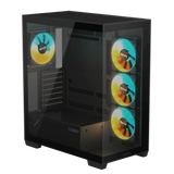 Gigabyte C500 Panoramic Stealth ATX Chassis; 1X 3.5'' | 2X 2.5'' Drive Bays; 360MM Radiator Compatible; 4X 120MM ARGB Fan Incl; image 5
