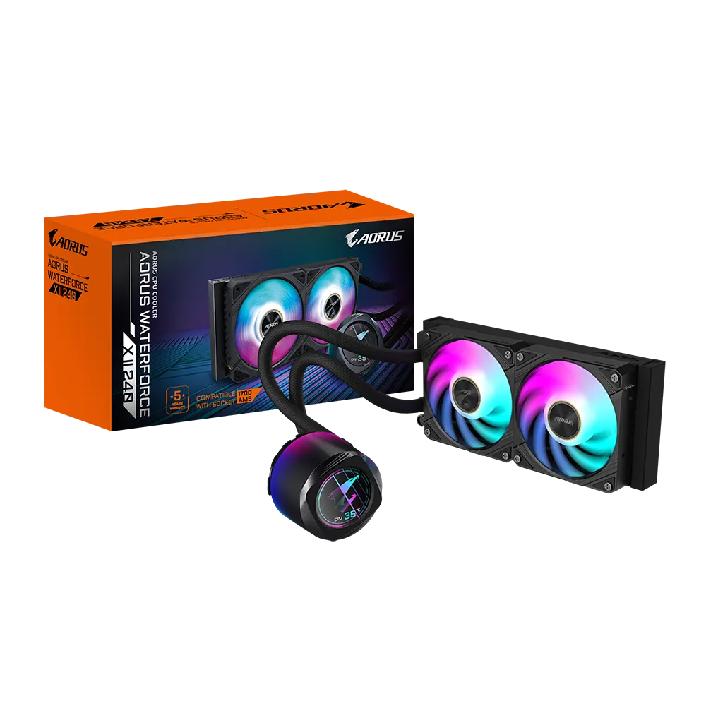 Gigabyte Aorus Waterforce X II 240 240MM Cooler; INTEL 115X;1200;1700;1851 / AMD TR4; AM5; AM4; STR5 image 5