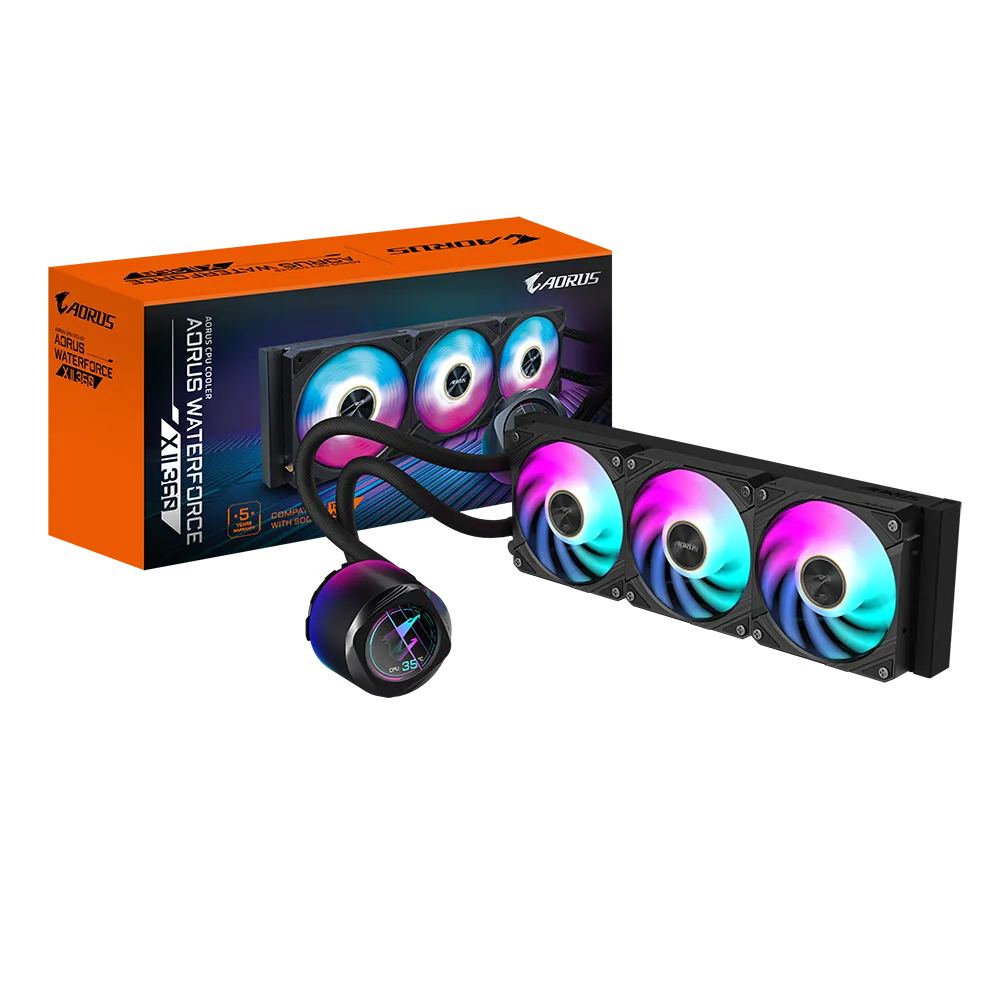 Gigabyte Aorus Waterforce X II 360 360MM Cooler; INTEL 115X;1200;1700;1851 / AMD TR4; AM5; AM4; STR5 image 3