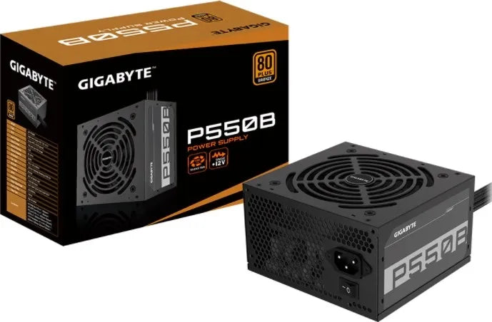 Gigabyte PSU P550B Bronze Certified 550W 3 Year Warranty; 24/20-PIN X 1; CPU 4+4-PIN X 1; PCI-E 6+2-PIN X 2; SATA X 6; Peri X3 image 5